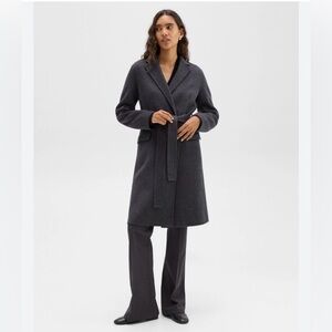 TheoryWrap Coat in Double-Face Wool-Cashmere